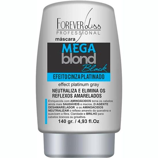 Imagem de Máscara matizadora forever liss mega blond black 140g