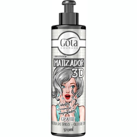 Imagem de Condicionador gota dourada matizador 3d grafite 120ml