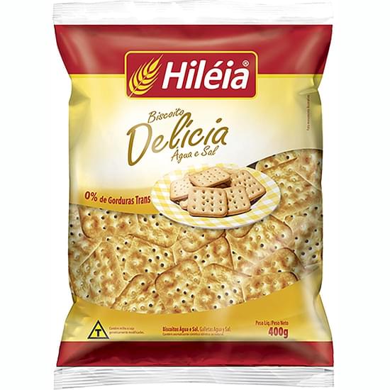 Imagem de Biscoito água e sal hiléia delícia 400g