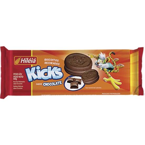 Imagem de Biscoito recheado hiléia kicks chocolate 60g