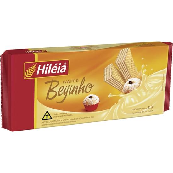 Imagem de Biscoito wafer hiléia beijinho 115g