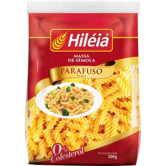 Imagem de Macarrão sêmola hiléia parafuso 500g