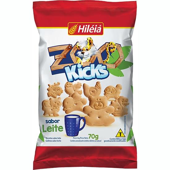 Imagem de Biscoito zoo kicks leite 70g