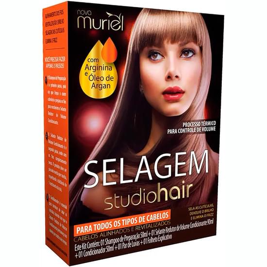 Imagem de Kit selagem muriel condicionante todos tipos de cabelo studio hair