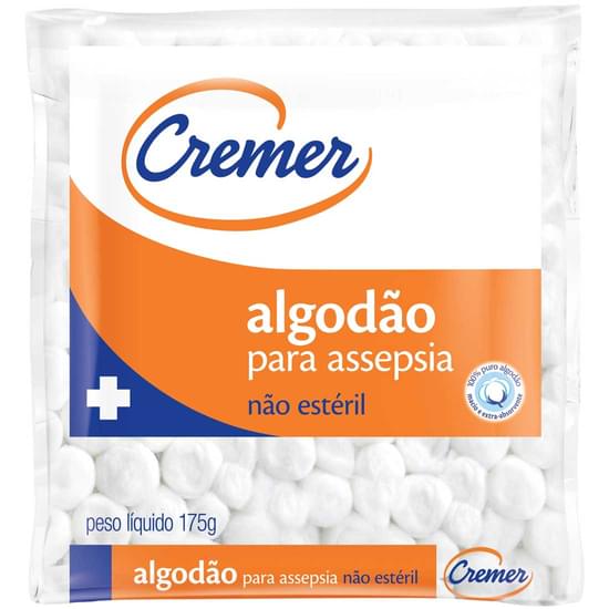 Imagem de Algodão para assepsia bolas cremer | com 20 unidades