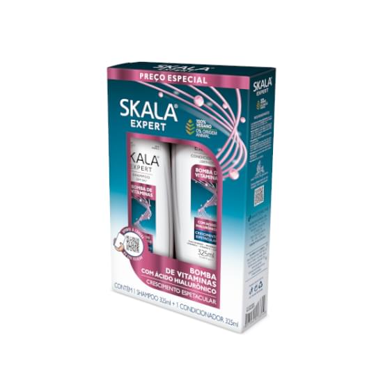 Imagem de Kit skala bomba de vitaminas shampoo 325ml e condicionador 325ml