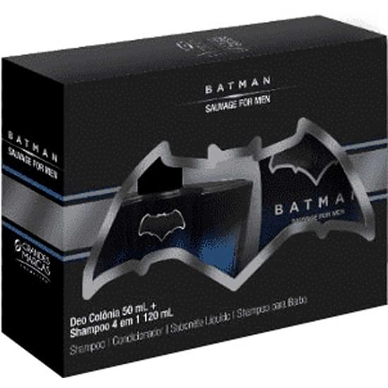 Imagem de Kit banho biotropic batman men shampoo 4 em 1 120ml e colônia 50ml