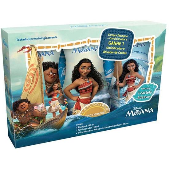 Imagem de Kit banho biotropic moana shampoo 250ml e condicionador 230ml com adesivos