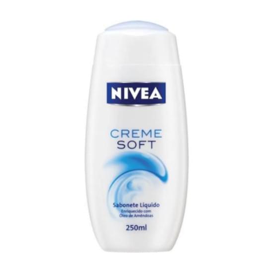 Imagem de Sabonete líquido suave nivea creme soft frasco 250ml