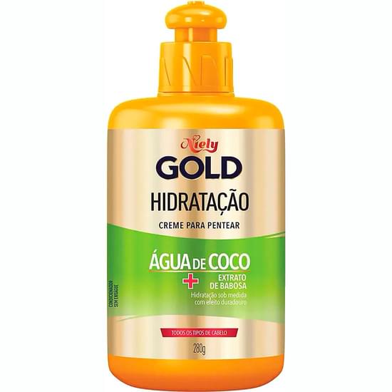 Imagem de Creme para pentear niely gold água de coco 280g