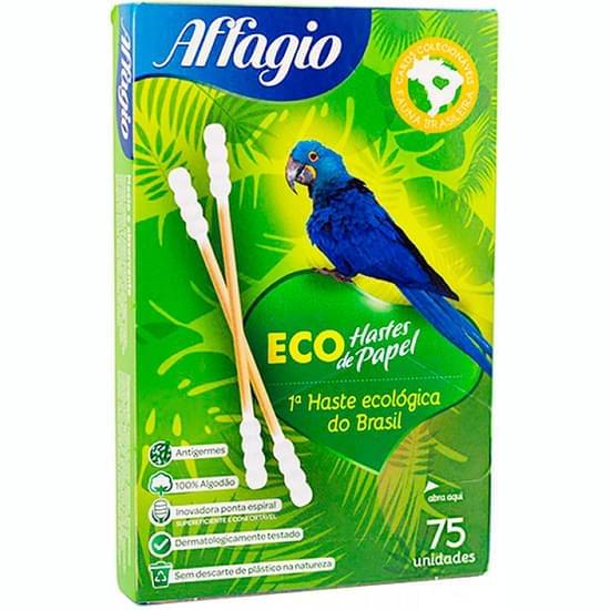 Imagem de Hastes flexíveis de papel biodegradável eco animais terrestres 75un - affagio