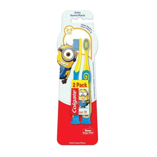 Imagem de Escova de dente infantil colgate minions 2 - 5 anos 2 unid