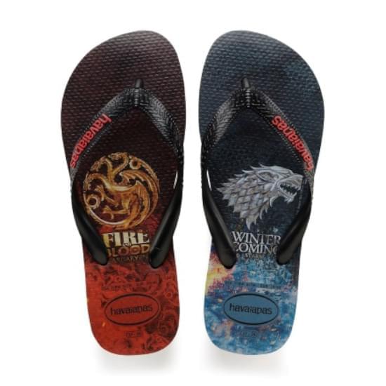 Imagem de Sándalia havaianas masculino game of thornes preto 41/42