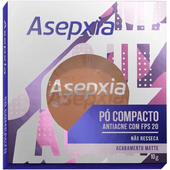 Imagem de Pó compacto antiacne asepxia bege escuro 10g