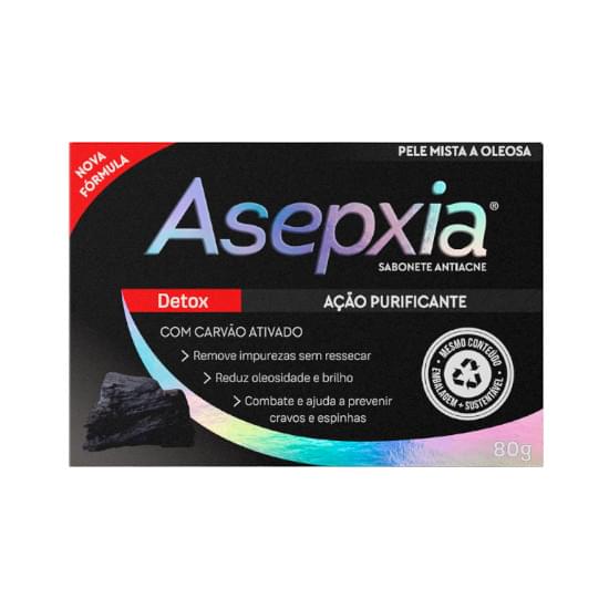 Imagem de Sabonete em barra antiacne asepxia detox 80g