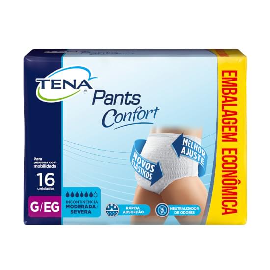 Imagem de Roupa intima tena pants confort g/eg 16 unidades