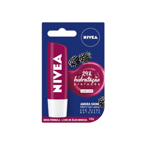 Imagem de Prot labial nivea 4,8g amora shine