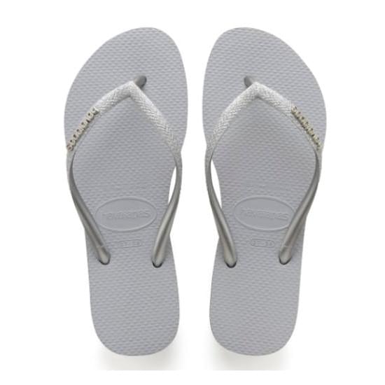 Imagem de Sand¿lia havaianas feminina slim glitter cinza gelo 33/4