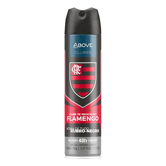 Imagem de Desodorante aerosol above men clubes flamengo 150ml/90g