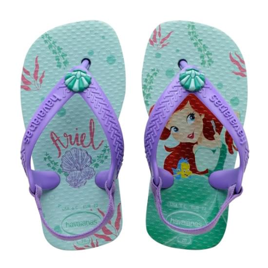 Imagem de Sandália havaianas baby disney pincesas azul gelo 23/4