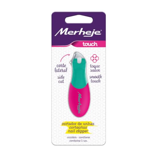 Imagem de Cortador de unhas merheje - verde / pink