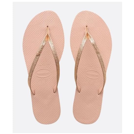 Imagem de Sandalia havaiana feminina you shine rosa ballet 33/4