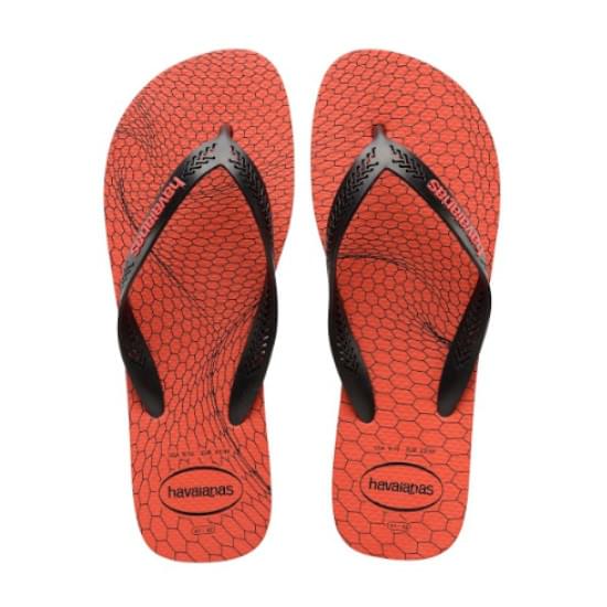 Imagem de Sandalia havaianas masculino aero graphic morango/preto 35/6