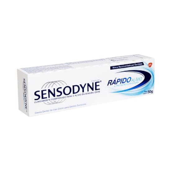 Imagem de Creme dental sensodyne rápido alívio & proteção duradoura caixa 50g