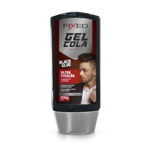 Imagem de Fixed gel cola fixador 200g preto black