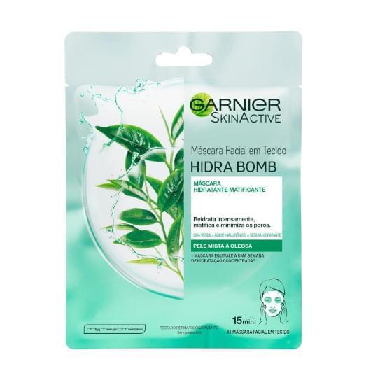 Imagem de Mascara  facial garnier 32g hidra bomb cha verde