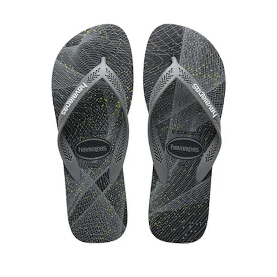 Imagem de Sandalia havaianas masculino aero graphic preto/cinza aço/branco 35/36