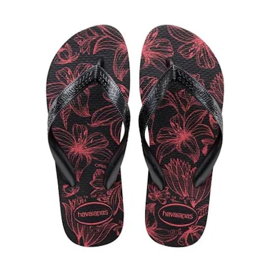 Imagem de Sandália havaianas feminina color floral preto 33/34