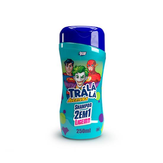 Imagem de Shampoo infantil 2 em 1 justice league trá lá lá aventura ligeiro 250ml