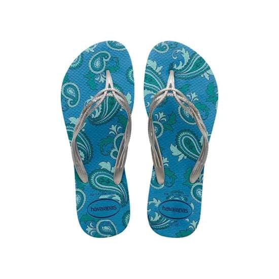 Imagem de Sandália havaianas feminina flash sweet royal azul aço 33/34