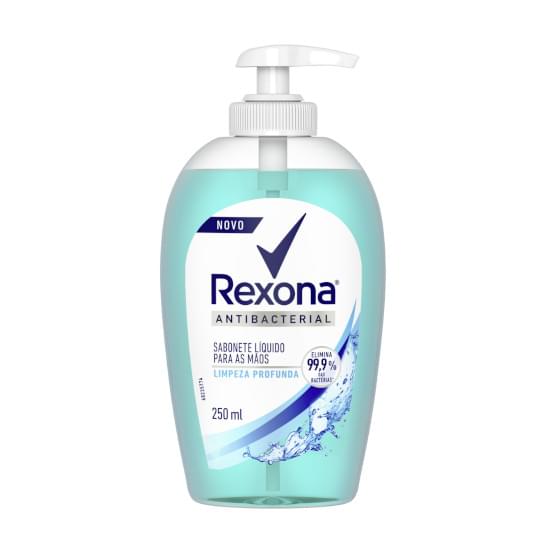 Imagem de Sabonete líquido antibacterial limpeza profunda para as mãos rexona  250ml