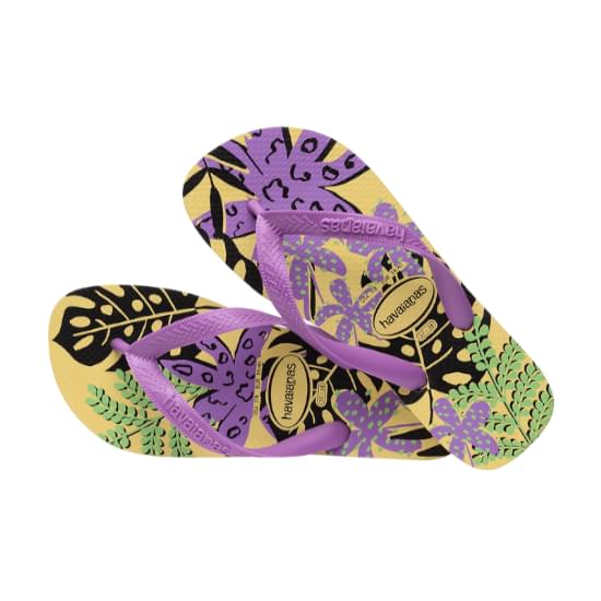 Imagem de Sandália havaianas feminina top summer joy amarelo limão 33/34