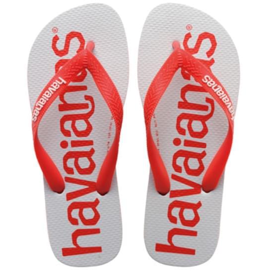 Imagem de Sandalias havaianas unissex top logomania2 vermelho crush 35/36