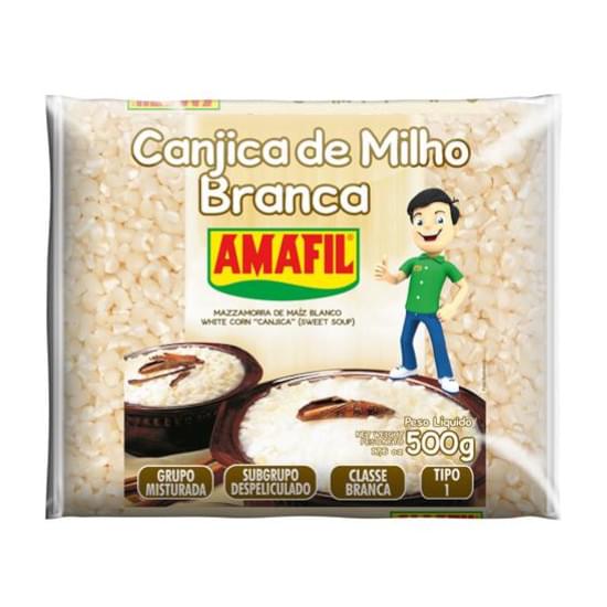 Imagem de Canjica de milho branca amafil 500g