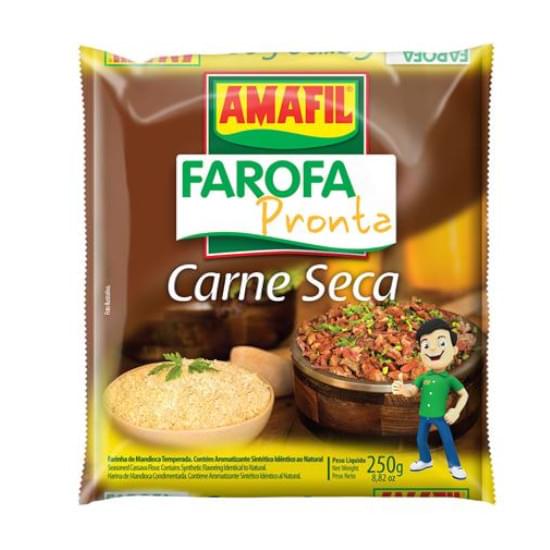 Imagem de Farofa pronta carne seca amafil 250g