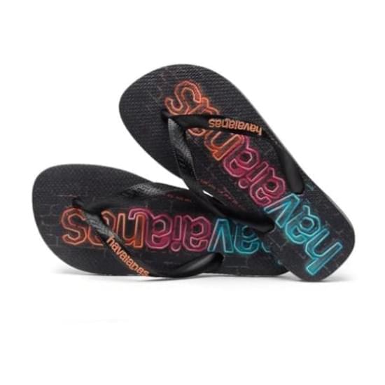 Imagem de Sandalias havaianas unissex top logomania print novo grafite 43/44