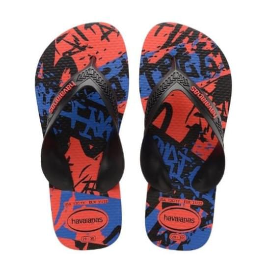 Imagem de Sandalias havaianas kids max street vermelho crush 23/24