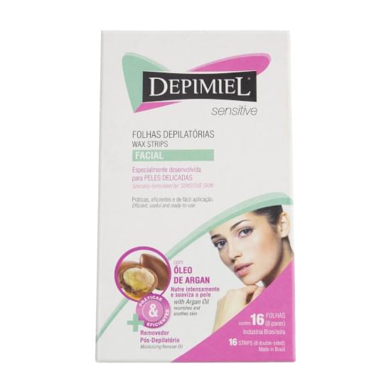 Imagem de Folhas para depilação facial sensitive depimiel | com 16 unidades