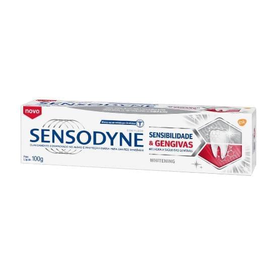 Imagem de Creme dental whitening sensodyne sensibilidade & gengivas caixa 100g