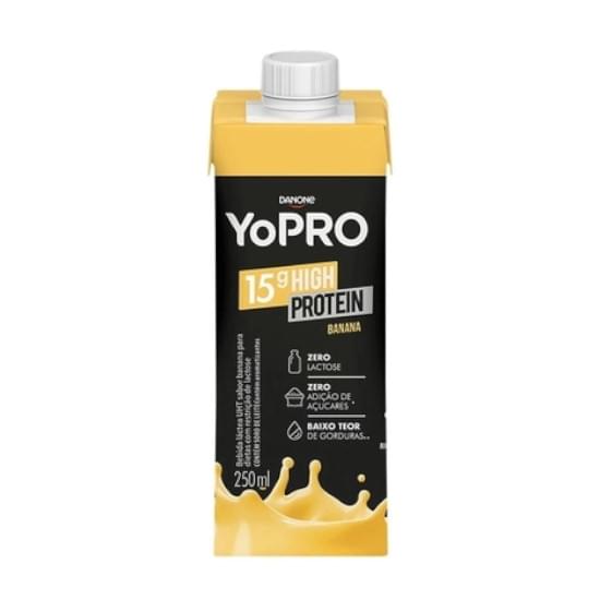 Imagem de Danone bebida láctea yopro zero lactose sabor banana caixa 250ml