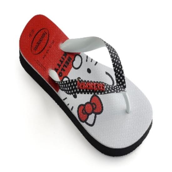 Imagem de Sandália havaianas feminina top hello kitty preto 33/34