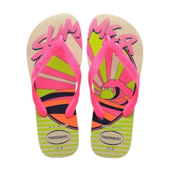 Imagem de Sand¿lia havaianas feminina top vibes bege palha 39/40