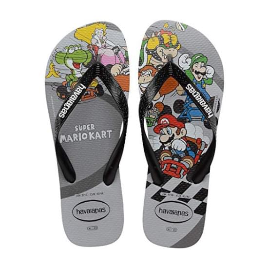 Imagem de Sandália havaianas mario bros cinza aço 41/42