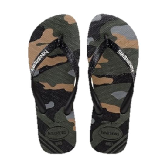 Imagem de Sandália havaianas masculino top camuflado verde olive 39/40