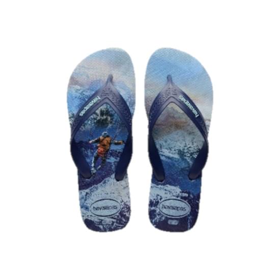 Imagem de Sandália havaianas masculina top max sport azul aço 35/36