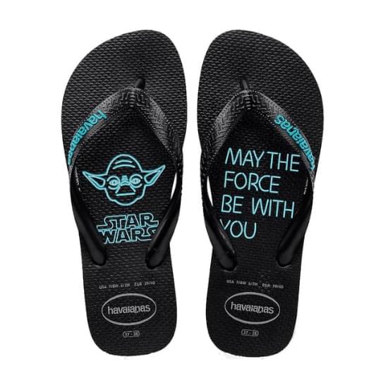 Imagem de Sandália havaianas masculina star wars azul 35/36